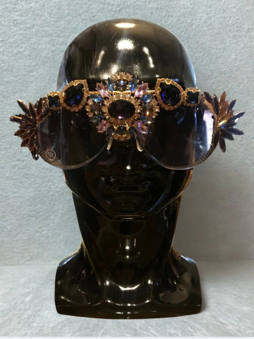 Oversized Jeweled Rhinestone Statement Sunglasses